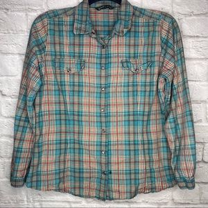 Woolrich Plaid Button down Top